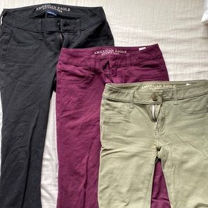 Lot of 3 American Eagle cloth jeggings